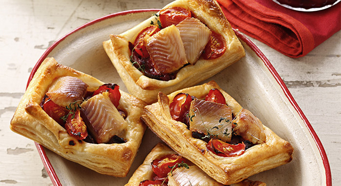 Räucherforellen-Schnitten